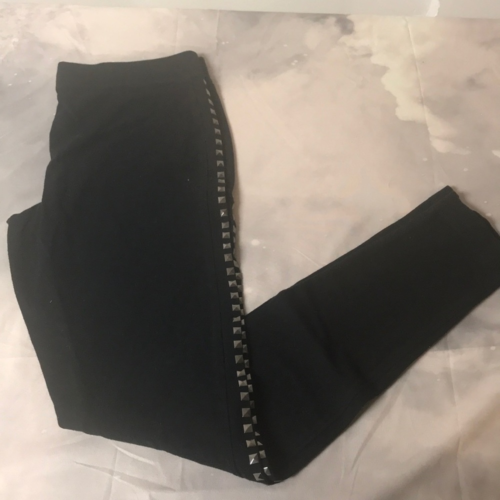 Black Side Studded Express Leggings